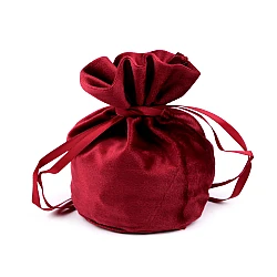 Velvet gift bag / pouch 14x16 cm - Pink-purple (1 Piece)