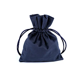 Velvet gift bag 10x13 cm - Blue dark (10 Pieces)