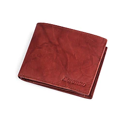 Mens leather wallet - Cognac brown (1 Piece)