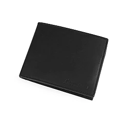 Mens leather wallet - Black (1 Piece)