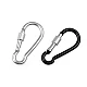 Alloy keyring carabiner / snap hook safety clip - Black varnish (10 Pieces)