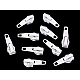Slider for nylon zippers no 5 - Nickel (50 Pieces)