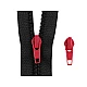 Slider for nylon zippers no 5 - Nickel (50 Pieces)
