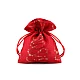 Christmas gift bag 10x13 cm jute imitation - Burlap (1 Piece)