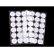 Hook and loop fastener self-adhesive circles ø25 mm - White (1 Card)