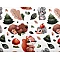 Cotton fabric / canvas forest animals - White (1 Meter)
