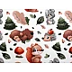 Cotton fabric / canvas forest animals - White (1 Meter)