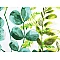 Cotton fabric / canvas - leaves - Green (1 Meter)