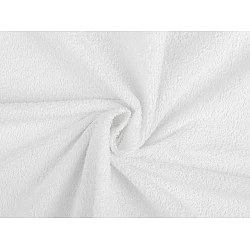 Cotton terry with an impermeable membrane, width 205 cm - White (1 Meter)