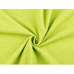 Cotton terry with an impermeable membrane, width 205 cm - Light green (1 Meter)