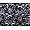 Cotton fabric / canvas - folk style - Blue dark (1 Meter)
