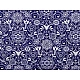 Cotton fabric / canvas - folk style - Blue dark (1 Meter)