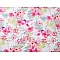 Cotton fabric / canvas - flowers - White (1 Meter)