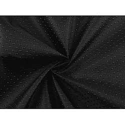 Anti-slip fabric with pu dots, to sew-on - Black (1 Meter)