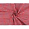 Checkered 100% cotton canvas fabric - Red (1 Meter)