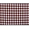 Checkered 100% cotton canvas fabric - Brown (1 Meter)