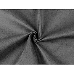 Imitation leather, back glued with thin felt - Grey (1 Meter)