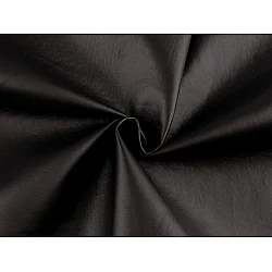 Imitation leather, back glued with thin felt - Black (1 Meter)