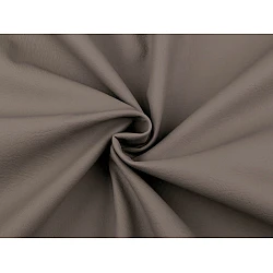 Extra soft decorative / clothing leatherette, back glued with fleece - Darkbeige (1 Meter)
