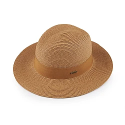 Summer hat / straw hat unisex - Natural brown (1 Piece)