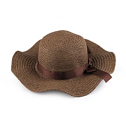 Women's summer hat / straw hat - Light brown (1 Piece)