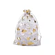 Christmas organza gift bag 10x14.5 cm - White (100 Pieces)