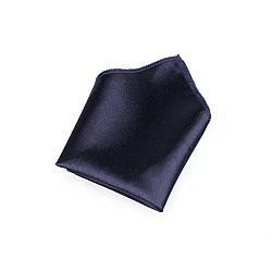 Satin pocket handkerchief in a box - Blue dark (1 Piece)