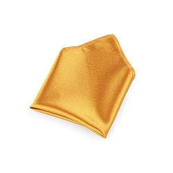 Satin pocket handkerchief in a box - Mustard (1 Piece)