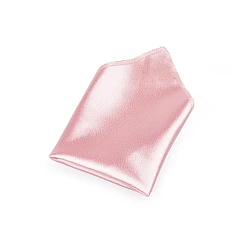 Satin pocket handkerchief in a box - Powder-salmon (1 Piece)