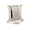Cotton crossbody bag 33x38 cm - Ecru light (1 Piece)