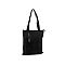 Cotton crossbody bag 33x38 cm - Black (1 Piece)