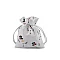 Christmas gift bag 10x13 cm - White (1 Piece)