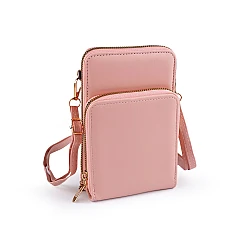Crossbody bag with mobile phone pocket  11.5x18 cm - Powder (1 Piece)