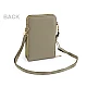 Crossbody bag with mobile phone pocket  11.5x18 cm - Grey-green (1 Piece)
