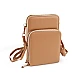 Crossbody bag with mobile phone pocket  11.5x18 cm - Grey-green (1 Piece)