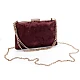 Clutch purse / evening bag - suede - Black (1 Piece)