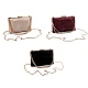 Clutch purse / evening bag - suede - Black (1 Piece)