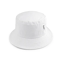 Cotton summer hat, unisex - White (1 Piece)