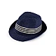 Children's summer hat / straw hat - Blue dark (1 Piece)