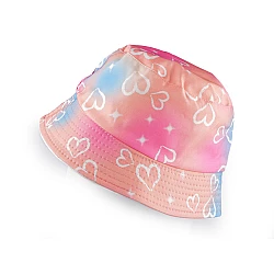 Girls summer hat, heart - Salmon (1 Piece)