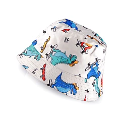 Boys summer hat, dinosaur - White (1 Piece)
