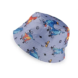 Boys summer hat, dinosaur - Light blue (1 Piece)