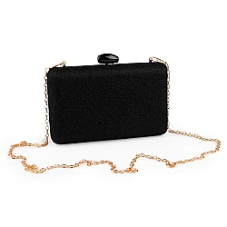 Clutch purse / evening bag - Black (1 Piece)
