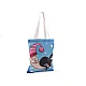Cotton tote bag cat 34x40 cm - Azure blue (1 Piece)