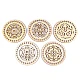 Lid for knitting / crochet, mandala ø15 cm - Natural light (1 Piece)