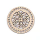 Lid for knitting / crochet, mandala ø15 cm - Natural light (1 Piece)