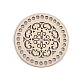 Lid for knitting / crochet, mandala ø15 cm - Natural light (1 Piece)