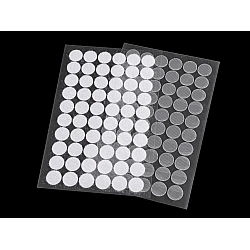 Velcro self-adhesive circles ø15 mm transparent - Transparent (1 Card)