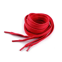 Cotton laces for shoes / sneakers / sweatshirts length 130 cm - Red (10 Pieces)