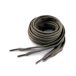 Cotton laces for shoes / sneakers / sweatshirts length 130 cm - Green (10 Pieces)